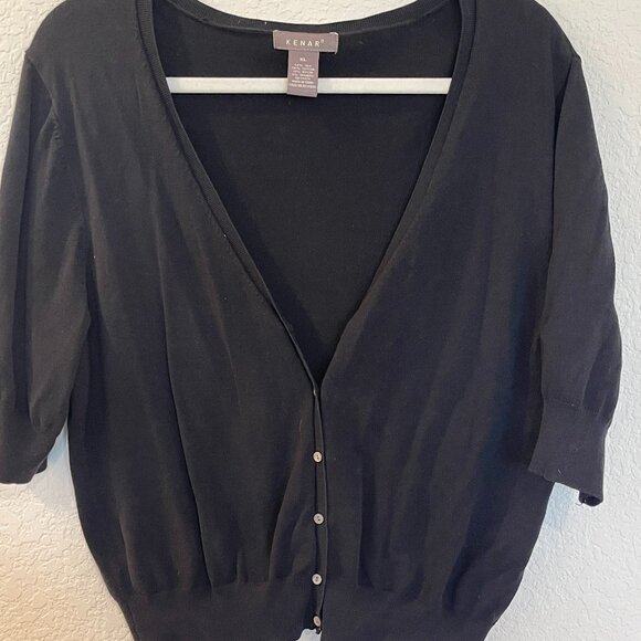 Kenar Black Button Up Cardigan - Picture 3 of 6